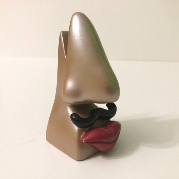 Picasso Nose Mustache Eyeglass Holder Rest Stand Pop Art  Figurine Plastic - Picture 8 of 16